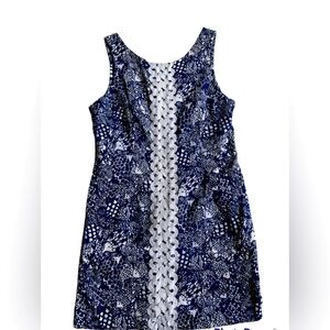 Lilly pulitzer navy and white dress